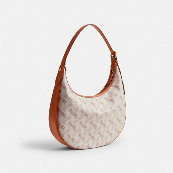 Horse-drawn carriage pattern printed ACE half-moon bag - Image 2