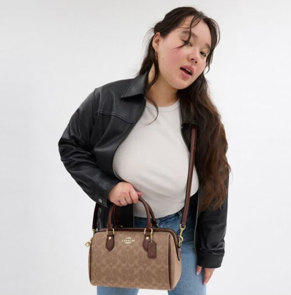 COACH Lady Medium Boston Bucket Bag F83607 - Image 8