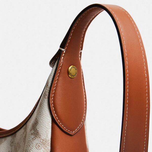 Horse-drawn carriage pattern printed ACE half-moon bag - Image 4