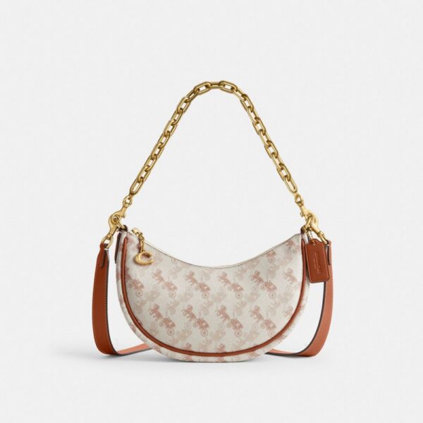 Horse-drawn carriage printed MIRA shoulder bag