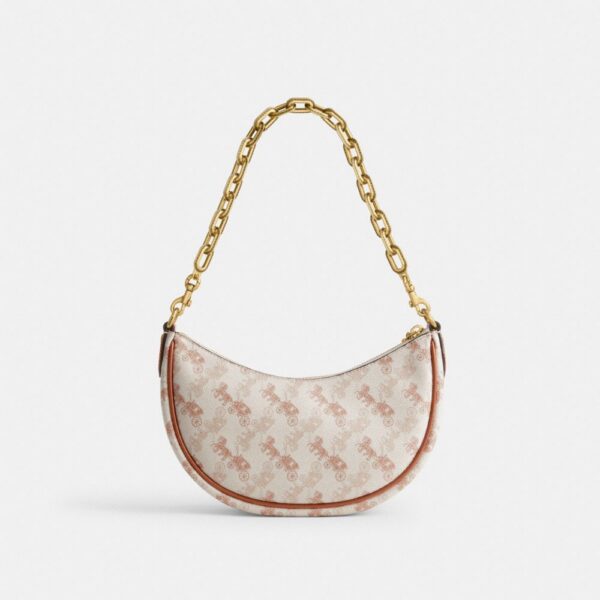 Horse-drawn carriage printed MIRA shoulder bag - Image 3