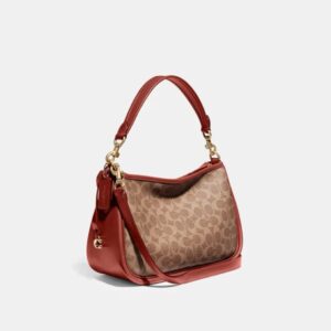 COACH classic reading zipper portable shoulder bag