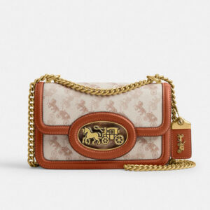 Horse-drawn carriage printed HERO shoulder bag