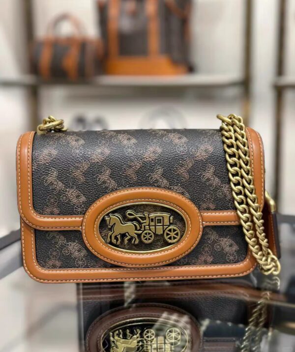 Horse-drawn carriage printed HERO shoulder bag - Image 4