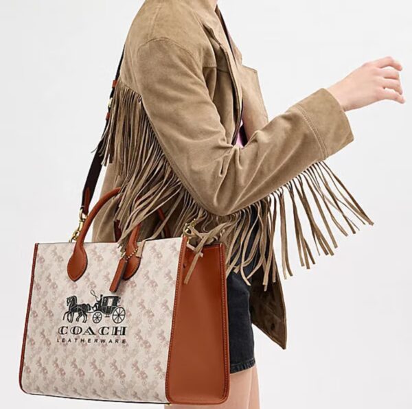 COACH Carriage pattern printing ACE 26 tote bag - Image 8