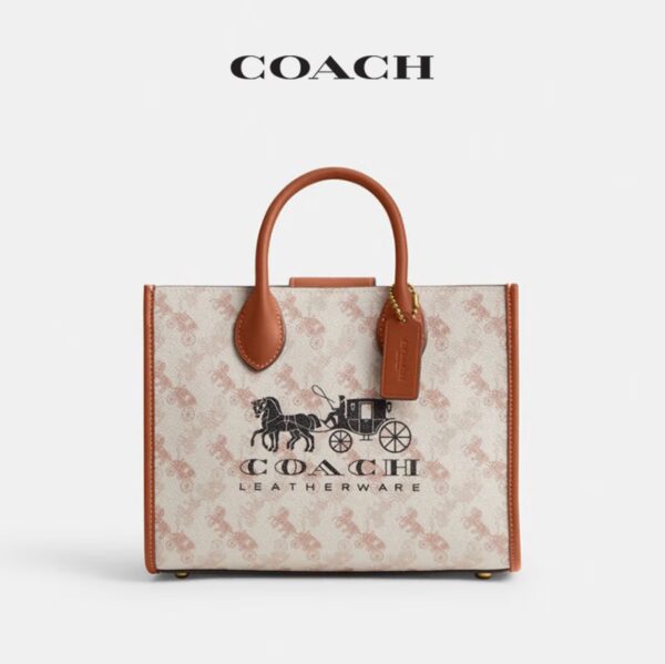 COACH Carriage pattern printing ACE 26 tote bag - Image 2