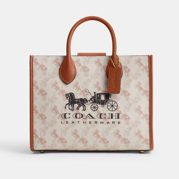 COACH Carriage pattern printing ACE 26 tote bag