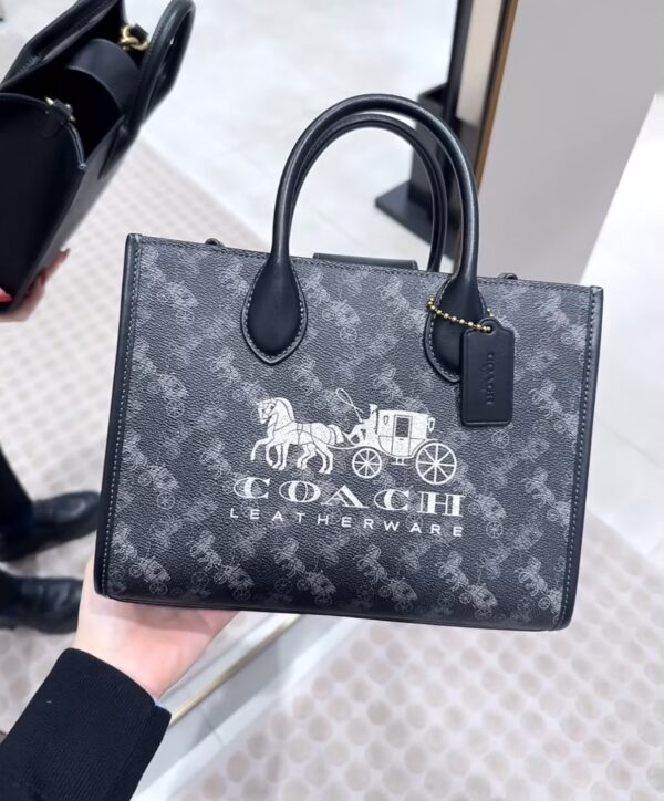 Carriage pattern printing ACE 26 tote bag - Image 2