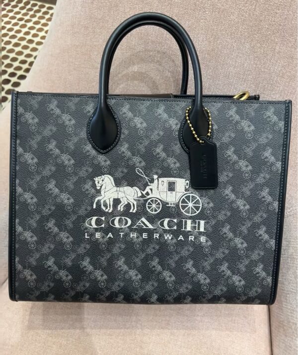 Carriage pattern printing ACE 26 tote bag - Image 10