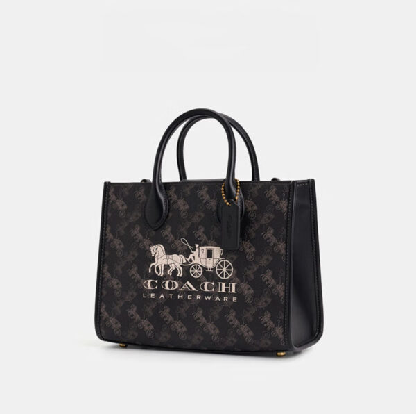 Carriage pattern printing ACE 26 tote bag