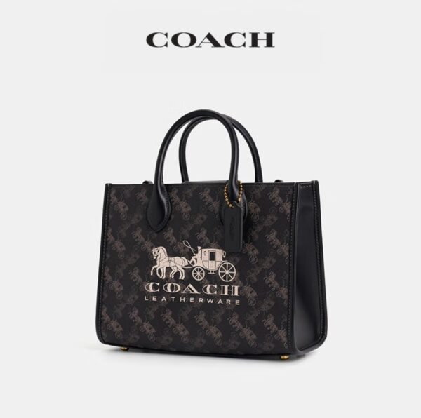 Carriage pattern printing ACE 26 tote bag - Image 3