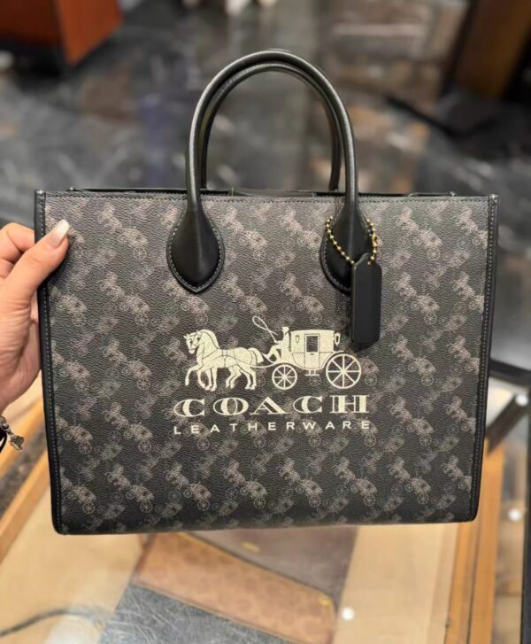 Carriage pattern printing ACE 26 tote bag - Image 9