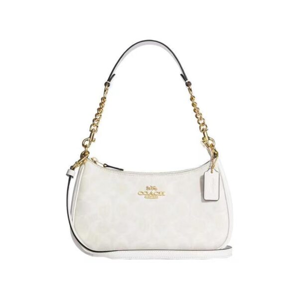 COACH TERI solid color simple chain underarm bag