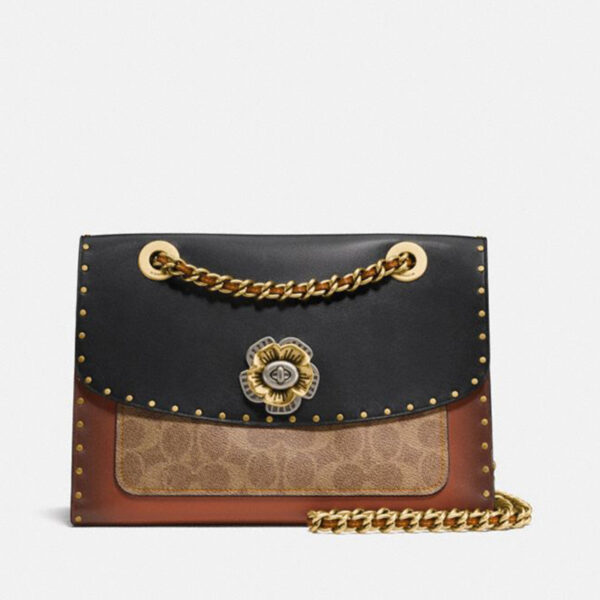 COACH handbag classic camellia color matching small bag 30585 - Image 2