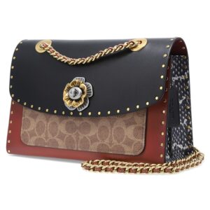 COACH handbag classic camellia color matching small bag 30585