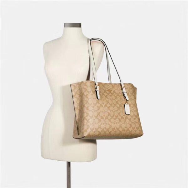 COACH new French printed tote bag fashion classic shoulder bag diagonal handbag - Image 8