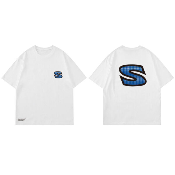 Round neck men's T-shirt breathable fashion Joker printing trend couple half sleeve. - Image 6