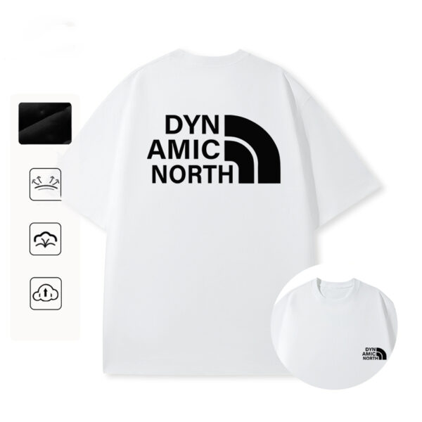 DYN AMIC NORTH Summer pure cotton lovers T-shirt - Image 4