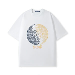 Violent bear short sleeve blue gold planet