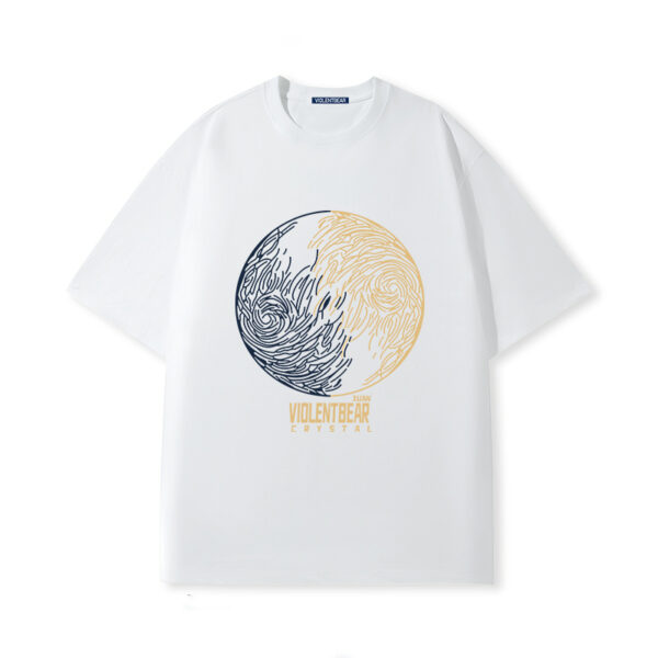 Violent bear short sleeve blue gold planet