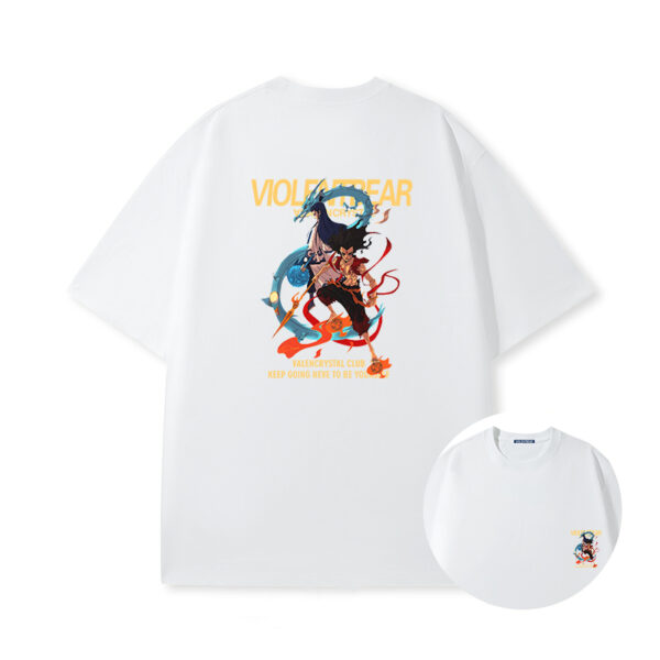 Violent Bear with Short Sleeves Nezha Aobing fought against his back.