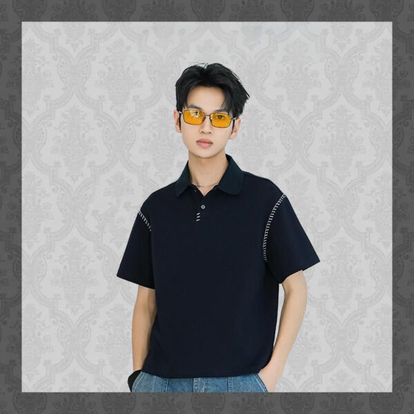 BV New summer Joker POLO T-shirts for men and women couples - Image 4