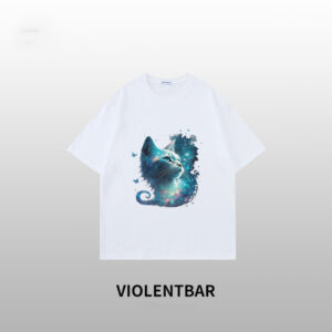 Violent bear blue cat short sleeve