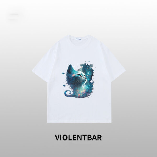 Violent bear blue cat short sleeve
