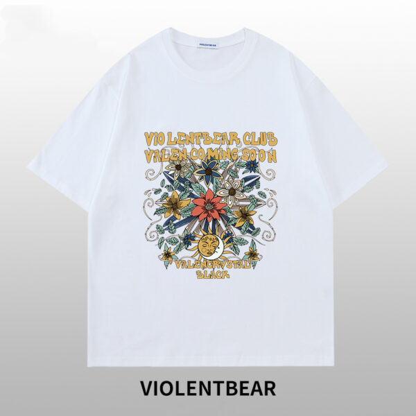 Violent bear men's and women's flowers with the sun and moon