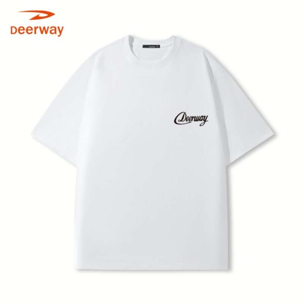 DEERWAY blue colorful English letters short sleeves - Image 3