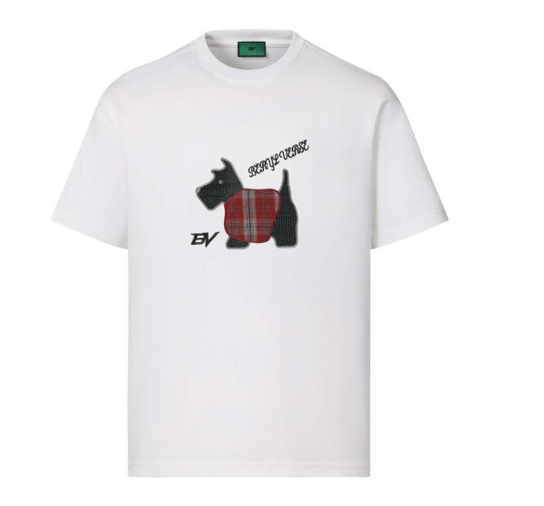 Men's embroidered patch puppy T-shirt Bottega Vene