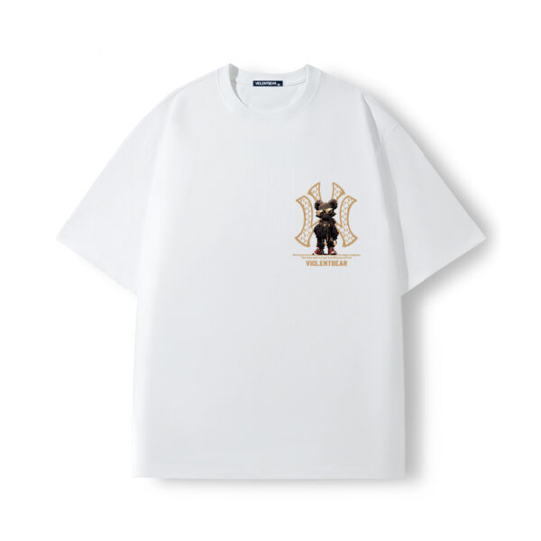 Violent bear NY black glasses bear short sleeve