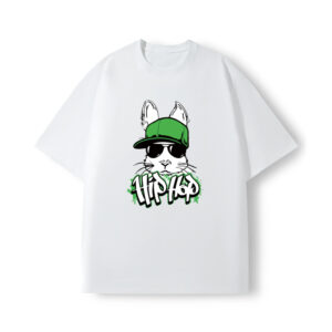 Green hat dog short sleeve