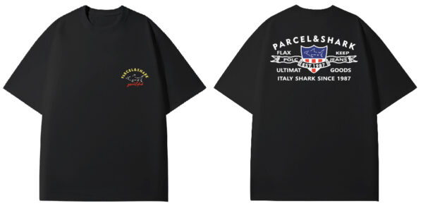 PARCEL&SHARK Aircraft Letter Short Sleeve - Image 2