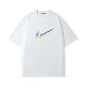 Violent bear chest colorful printed short sleeves