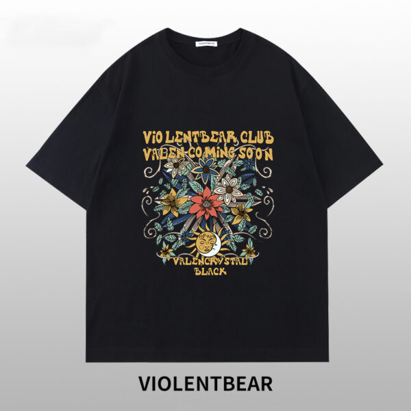 Violent bear men's and women's flowers with the sun and moon - Image 2