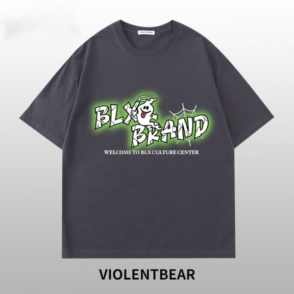 Violent bear kid printed short sleeves - Image 4