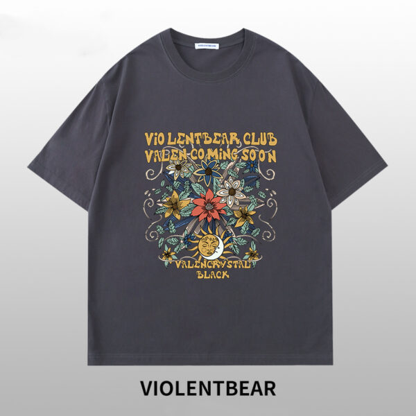 Violent bear men's and women's flowers with the sun and moon - Image 3