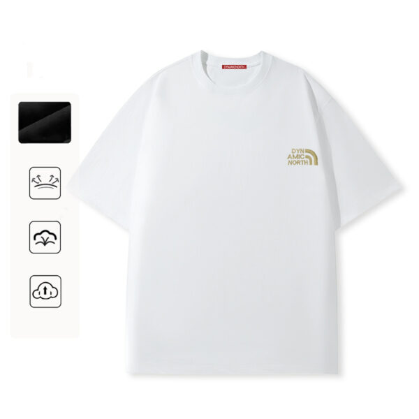 DYNAMICNORTH Embroidered Gold Logo Short Sleeve - Image 4