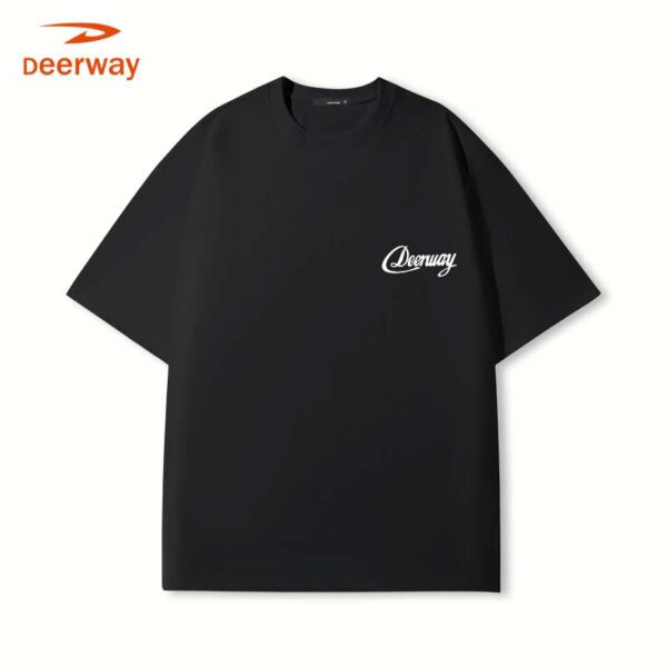 DEERWAY blue colorful English letters short sleeves - Image 7