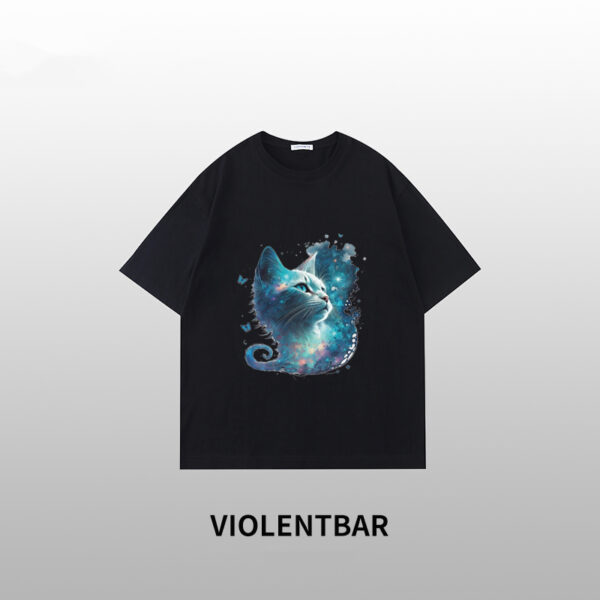 Violent bear blue cat short sleeve - Image 5