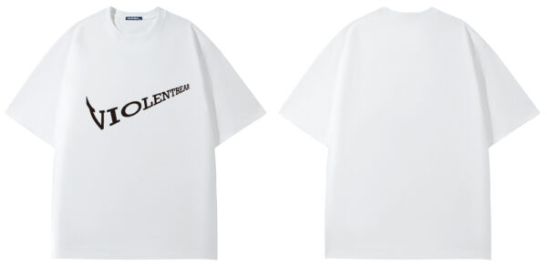 Violent bear English letter logo short sleeve - Image 3