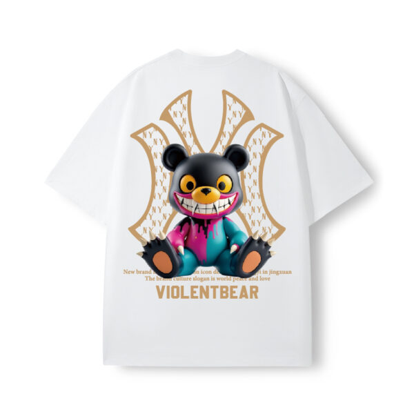Violent Bear NY Black Purple Blue Monster Short Sleeve