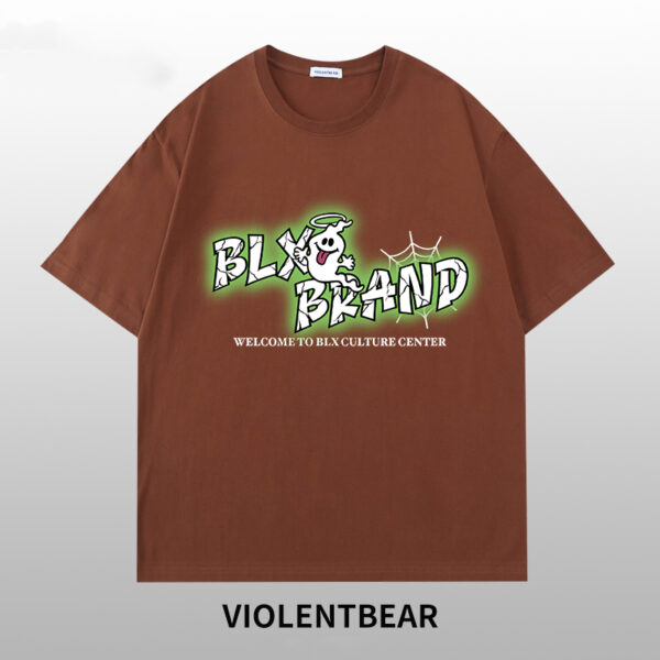 Violent bear kid printed short sleeves - Image 2