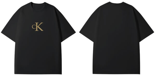 CK gold logo letter short sleeve - Image 2