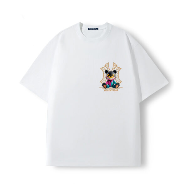 Violent Bear NY Black Purple Blue Monster Short Sleeve - Image 3