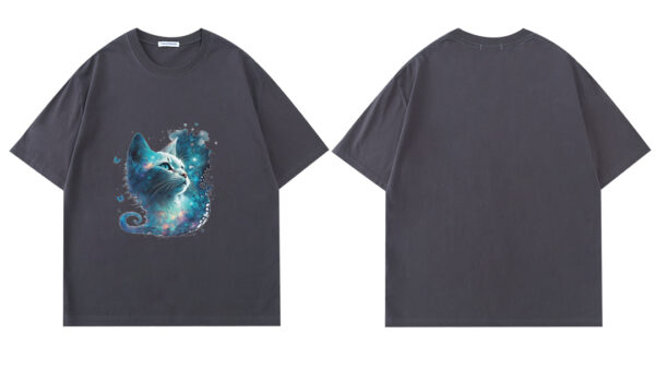 Violent bear blue cat short sleeve - Image 4