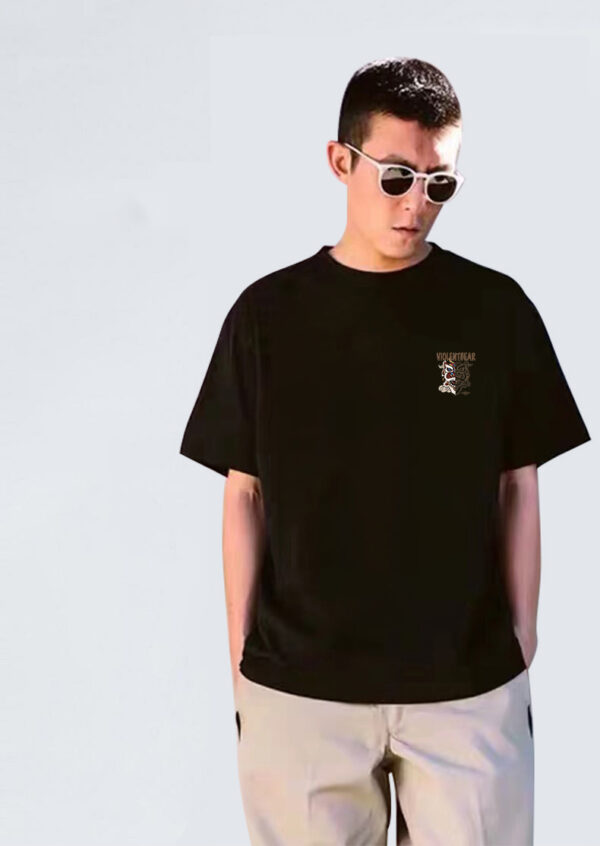 Violent bear lion head printed short sleeves - Image 6
