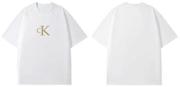 CK gold logo letter short sleeve - Image 7