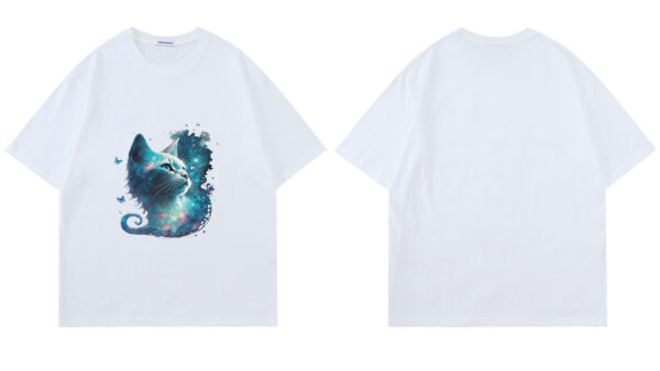 Violent bear blue cat short sleeve - Image 2